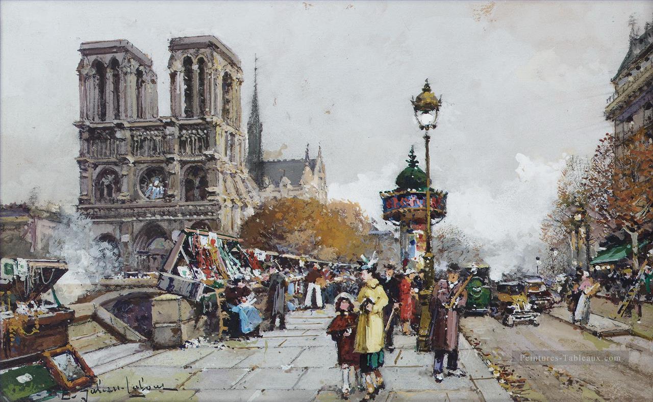 Notre Dame Eugene Galien Parisien Peintures à l'huile